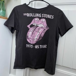 H&M Rolling Stone Crop Top